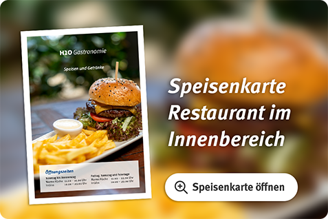 Speisekarte H2O Innenbereich